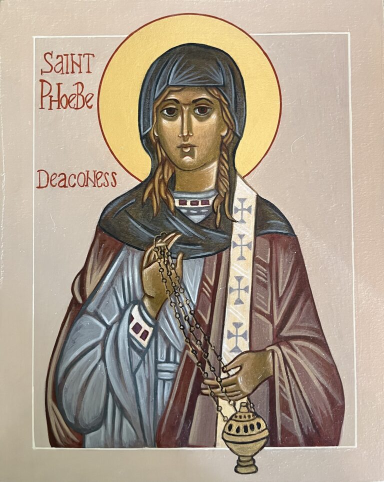 St. Phoebe Deaconess, ©2023 Libby Gray Koutourides.