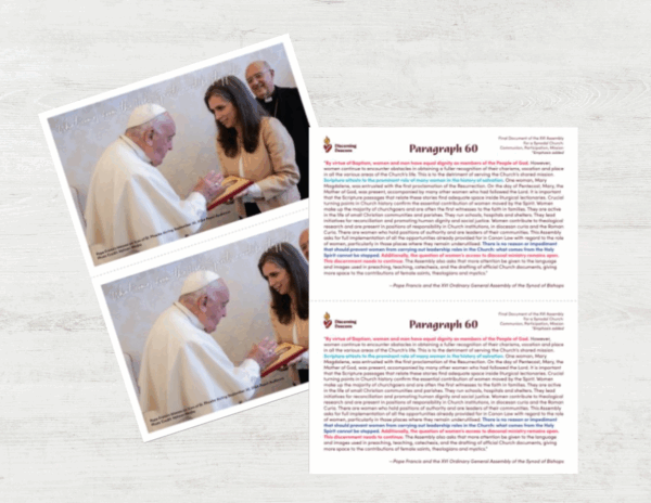 Paragraph 60 Handouts - Pope Francis with St. Phoebe